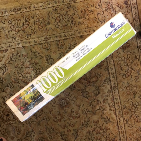 Vintage 83 CLEMENTONI Mosaico #31076 Puzzle 1000 Piece Stream Foilage SEALED NEW - Picture 7 of 16